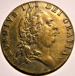 George III - 1701 Half Spade Guinea Token imitation, Great Britain