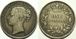 Victoria - 1 Shilling 1845 - Kingdom of Great Britain