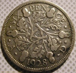 George V - 6 Pence 1928 - Great Britain