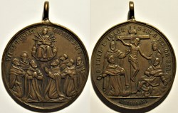 Order of Servants of Mary Medal 19th. Milan, Italy