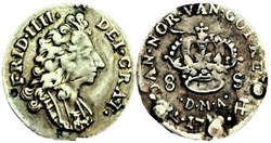 Frederik IV of Denmark - 8 Skilling 1710, Norway