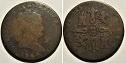 1844 Jubia, 8 Maravedis - Isabel II España