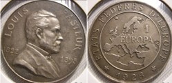 États Fédérés d'Europe - 1 Europa 1928 - L. Pasteur