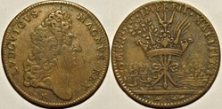 Louis XIV - c.1697, Jeton, la prise de Carthagène