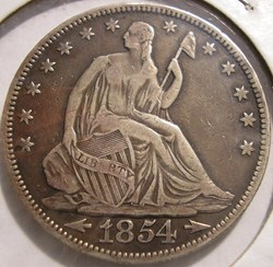 ←1854→ Half Dollar