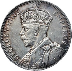 George V - Half Rupee 1934 - Mauritius