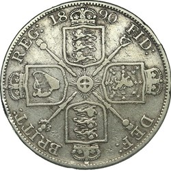 Victoria - Double Florin 1890 - Kingdom of Great Britain
