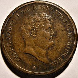 1853 Royaume de Naples, 10 Tornesi - Ferdinando II