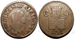 1792 Regno di Napoli, 9 Cavalli - Ferdinando IV di Borbone-Sicilie