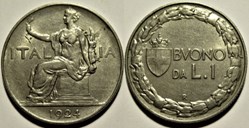 1924 Royaume d'Italie, Lira, Roma - Vittorio Emanuele III