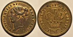 Queen Victoria - Wales Token with the Garter Motto, 1840-60