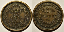 Civil War, Patriotic Token 1863 - The Federal Union