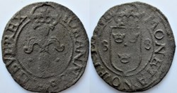 Johan III of Sweden - 1 Fyrk 1588
