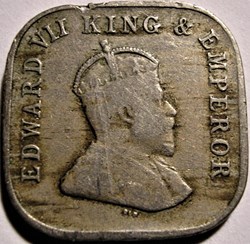 Edward VII - 5 Cents 1910 - Ceylon