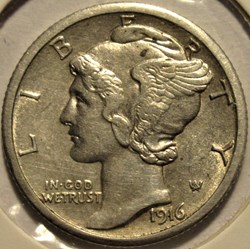 1916 San Francisco Dime