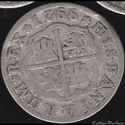 1766 Madrid 1 Real - Carlos III d'Espagne