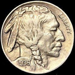 1936 Denver 5 Cents - Doubling