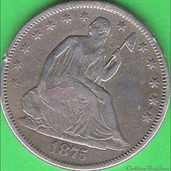 1875 S - Half Dollar Arrows