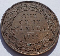 George V - 1 Cent 1911 (ex.2)