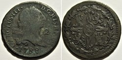 1788 - 2 Maravedis Segovia - Carlos III de España