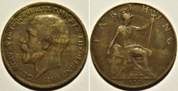 George V - Farthing 1920 - Great Britain