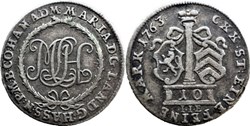 Wilhelm IX - 10 Kreuzer 1763 - County of Hanau-Münzenberg