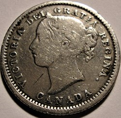 Victoria - 10 Cents 1870 Wide 0 (ex.2)
