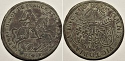 Henri IV à cheval - 1607 Date rétrograde - Jeton de Nuremberg