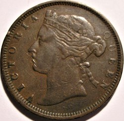 Victoria - Half Cent 1872 - Straits Settlements, Malaysia
