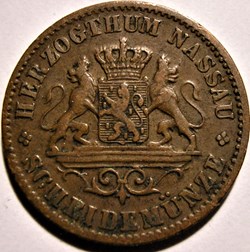 Adolf van Luxemburg - 1 Kreuzer 1861 - Duchy of Nassau