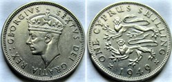George VI - One Shilling 1949 - Cyprus