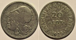 Second Hellenic Republic - 20 Lepta 1926