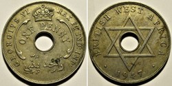 George VI - One Penny 1947 - West Africa