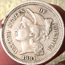 1881 - 3 Cents