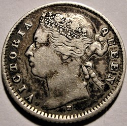 Victoria - 20 Cents 1877 H - Mauritius Island