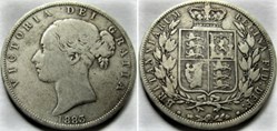 Victoria - Half Crown, 1883 - Kingdom of Great Britain (ex.2)