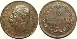 1893 Regno d'Italia, 10 Centesimi, Roma - Umberto I