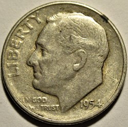 1954 San Francisco Dime
