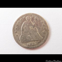 1857 Half Dime (ex.3)
