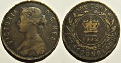 Victoria - One Cent 1872 Newfoundland