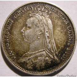 Victoria - Sixpence 1892 - Kingdom of Great Britain