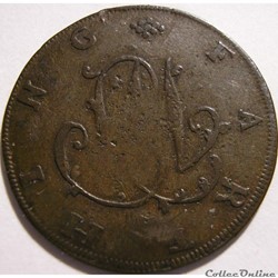 1757 Farthing - Social Series / Pro Bono Publico - Middlesex, England