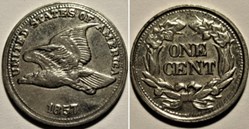 1857 One Cent Flying Eagle - Replica Token USA