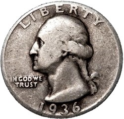 1936 San Francisco Quarter Dollar