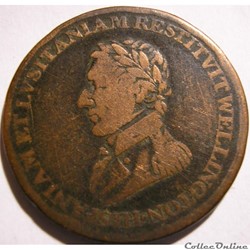 Wellington - HalfPenny 1812 Peninsular token to Madrid