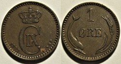 Christian IX Denmark - 1 Øre 1902