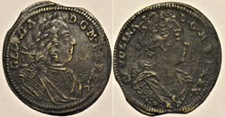 George II & Caroline of Great Britain, c.1727- Nuremberg Rechenpfennig