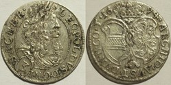 1694 Hall, Tyrol, 3 Kreuzer - Leopold I Holy Roman Emperor