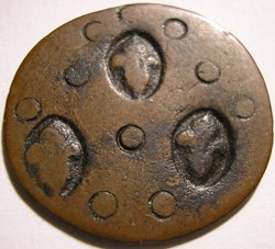 Coin Token or Mereau, single face Struck