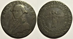 1794 HalfPenny - J. Lackington & Co, Booksellers Token, London, England (variety)
